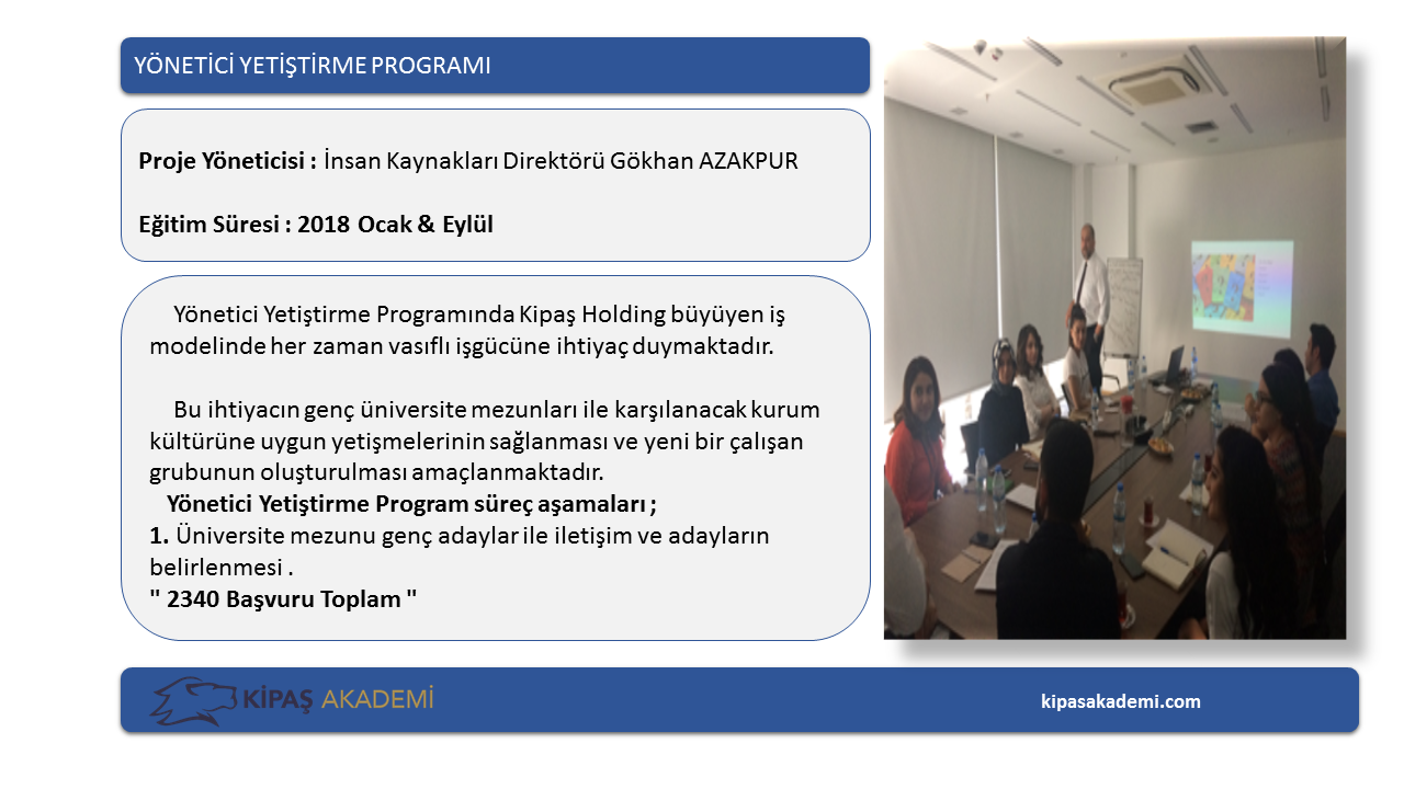 PROJE EĞİTİMLERİMİZ
