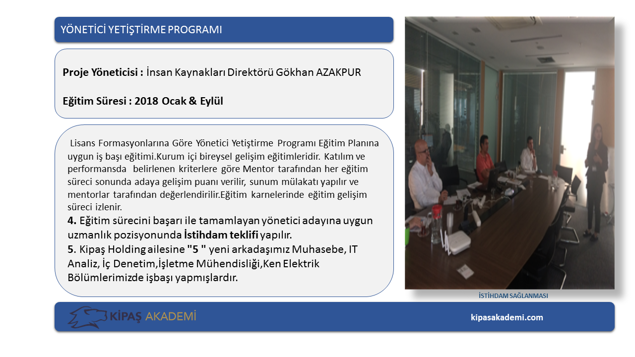 PROJE EĞİTİMLERİMİZ