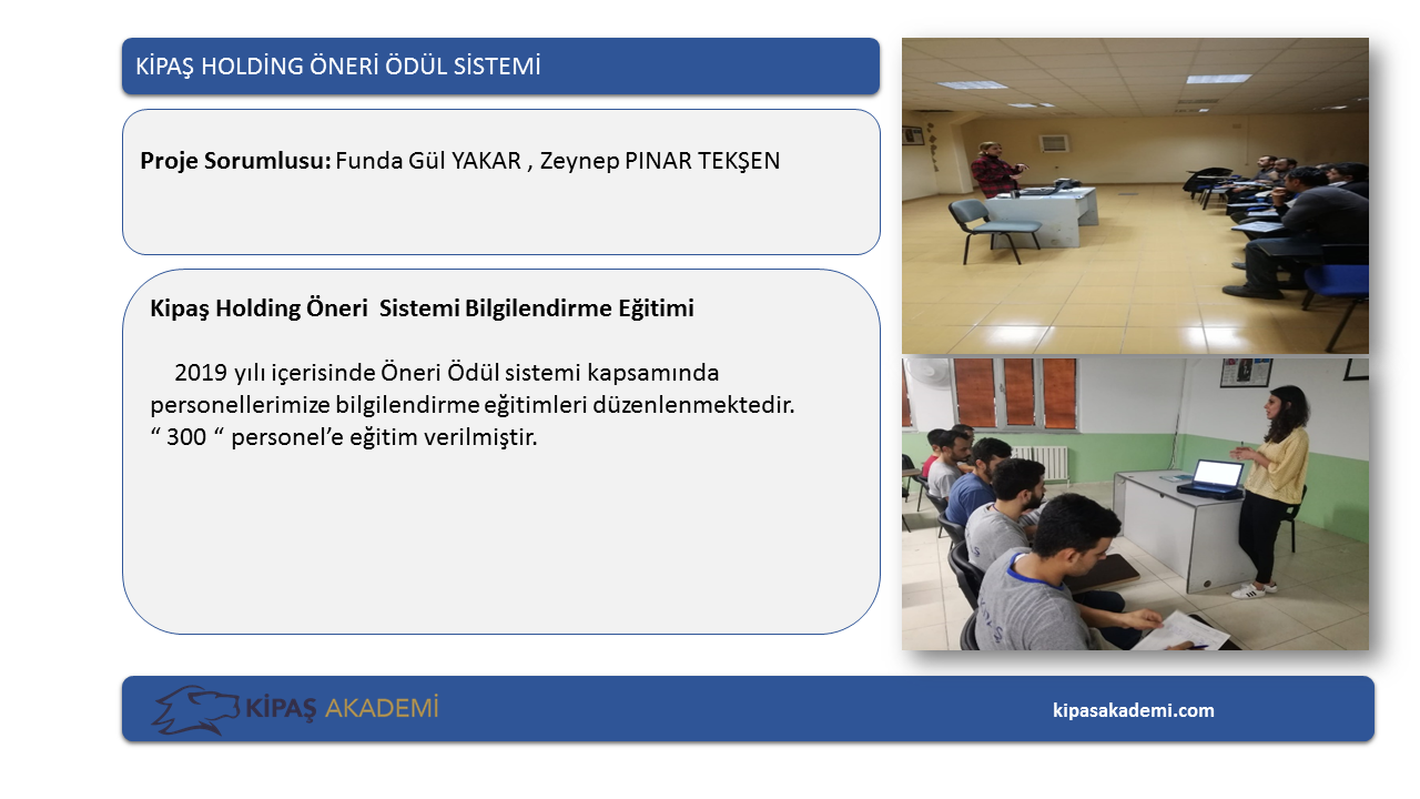 PROJE EĞİTİMLERİMİZ