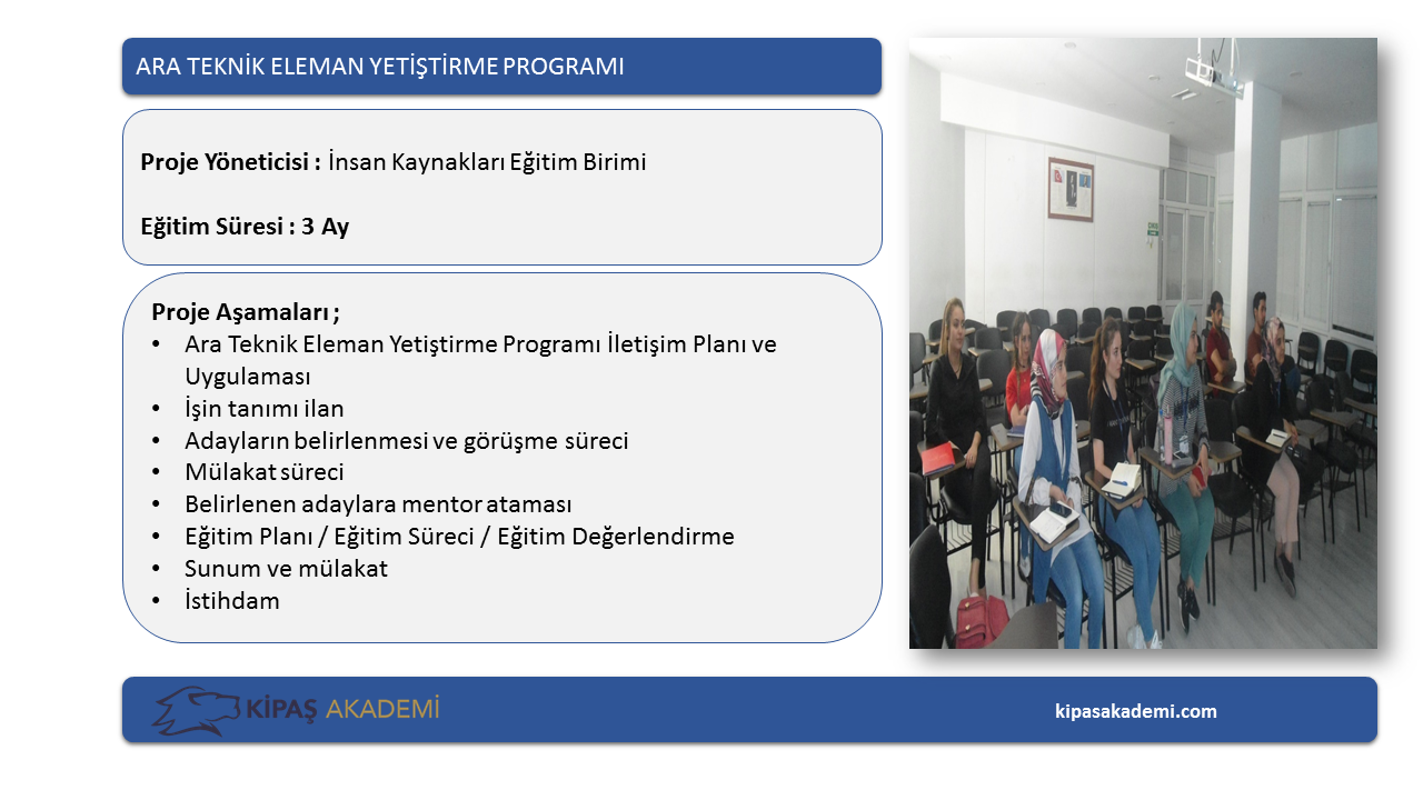 PROJE EĞİTİMLERİMİZ