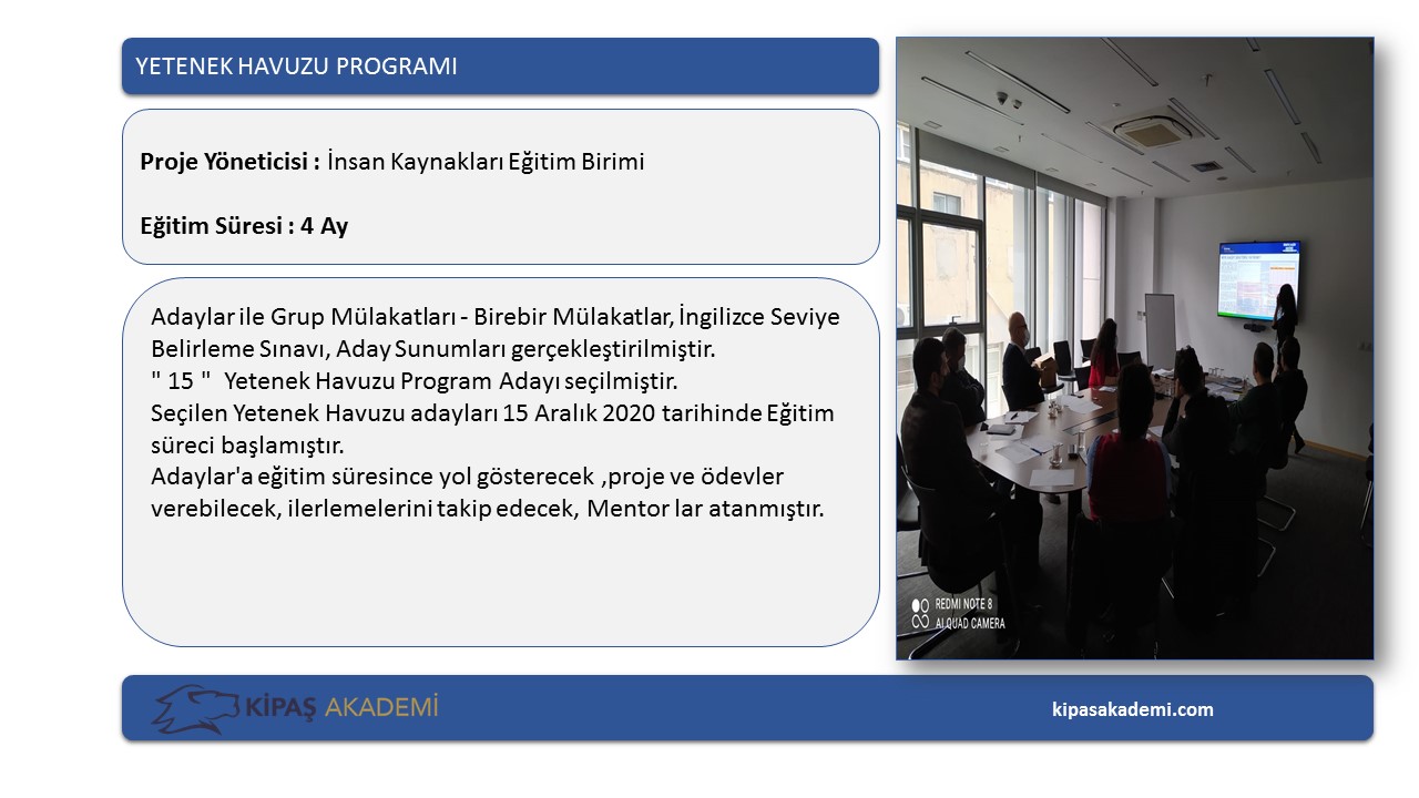 PROJE EĞİTİMLERİMİZ